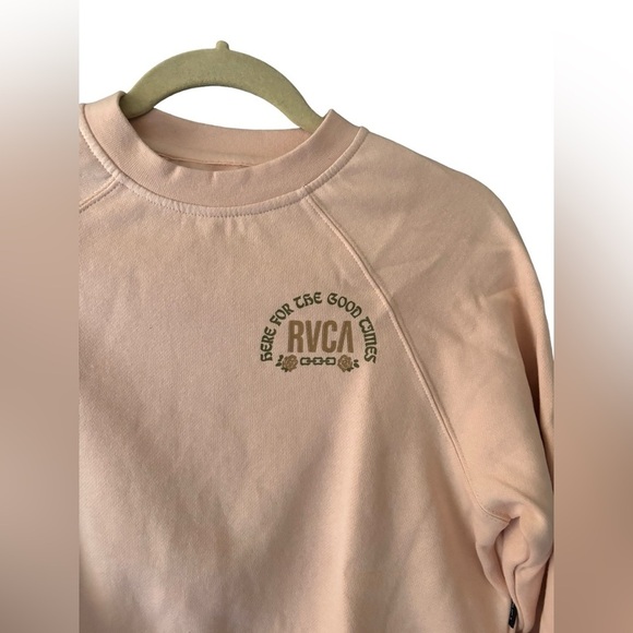 RVCA Good Times Crewneck Sweatshirt blush Pink Size XS - Picture 4 of 9